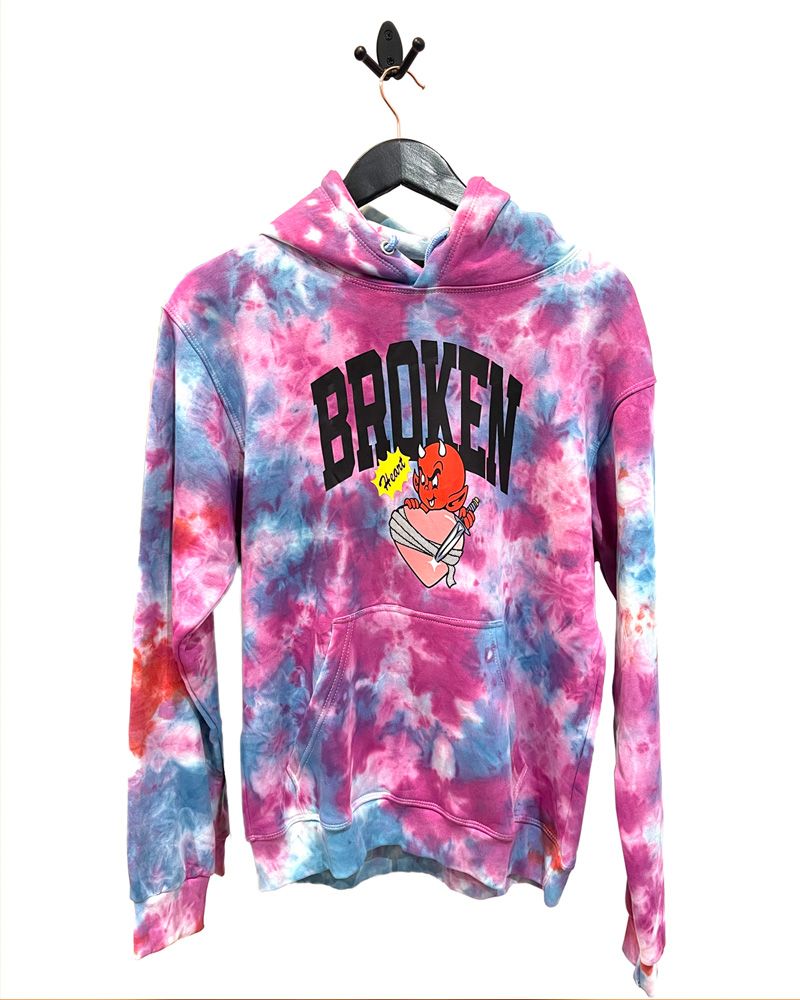 Sudadera Broken heart tie dye