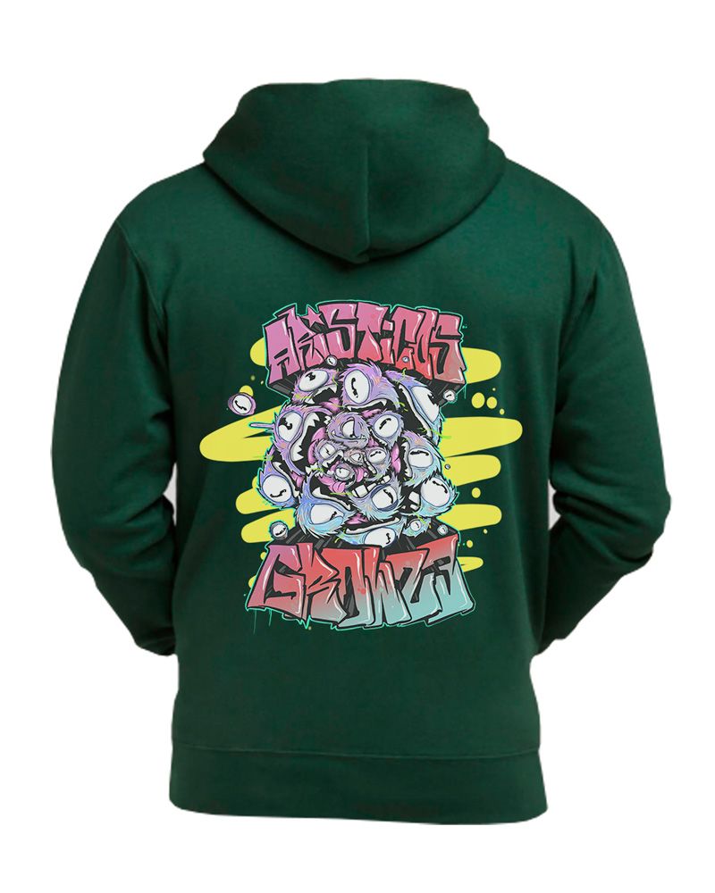 Sudadera Graffiti Grow23 con capucha