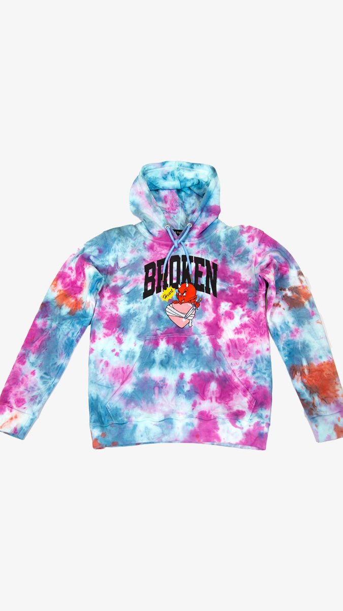 Sudadera Broken heart tie dye